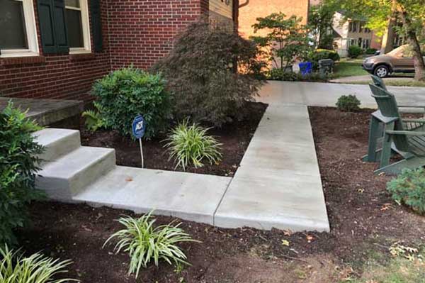 Poured Concrete Sidewalk and Walkway Services In Lexington Kentucky
